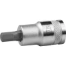 Торцовая бита-головка KRAFTOOL "INDUSTRIE QUALITAT", материал S2, HEX, сатинированная, 1/2", H7 27908-07_z01 купить в Ижевске