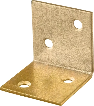 ЗУБР УМШ-2.0, 30 x 30 x 30 x 2 мм, желтый цинк, широкий мебельный уголок (31033-30) купить в Ижевске