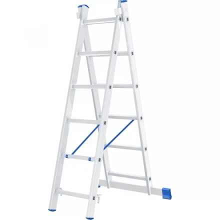 Лестница алюминиевая 2х6 ступеней двухсекционная СИБРТЕХ 97906 купить в Ижевске