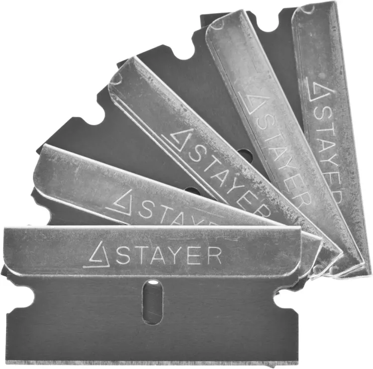 Лезвия STAYER "MASTER" сменные для скребков арт. 0853, 08533, 08535, тип Н01, 40мм, 5шт 08549-S5_z01 купить в Ижевске