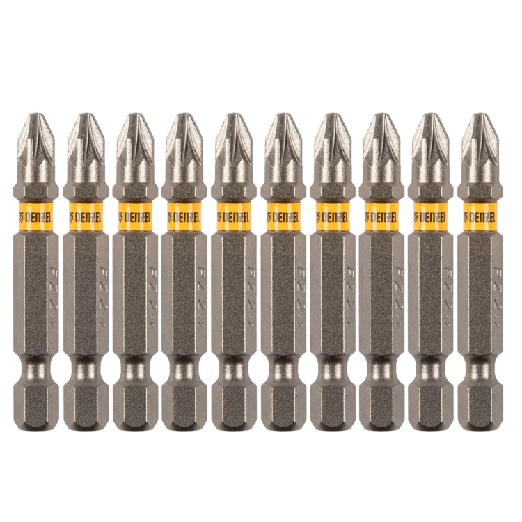 Бита PZ2х50, сталь S2, шестигранный профиль, 10 шт. Е 6,3 Denzel 11656 купить в Ижевске