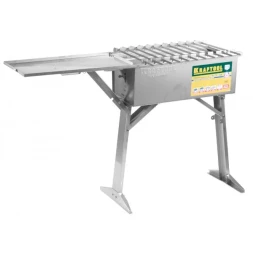 Мангал KRAFTOOL "EXPERT" переносной с автоматическим вращением шампуров, 300x600x800мм 68310