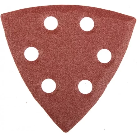 Треугольник шлифовальный универсальный STAYER &quot;MASTER&quot; на велкро основе, 6 отверстий, Р100, 93х93х93мм, 5шт 35460-100 купить в Ижевске