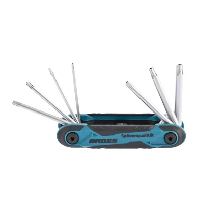 Набор ключей имбусовых Tamper-Torx TT10-TT40 CrV складные 7 шт Gross 16413 купить в Ижевске