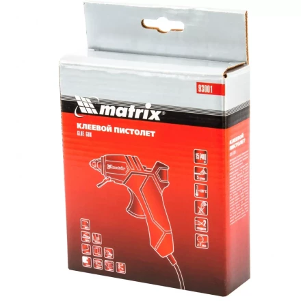 Клеевой пистолет 7 мм 40 Вт 5 г/мин Matrix 93001 купить в Ижевске