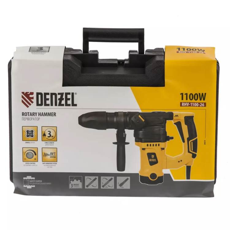 Перфоратор RHV-1100-26 Denzel 26610 купить в Ижевске