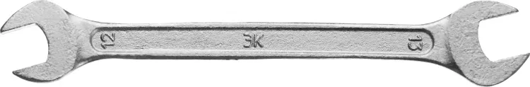 Ключ рожковый гаечный ЗУБР "СТАНДАРТ", оцинкованный, 12х13мм 27115-12-13 купить в Ижевске