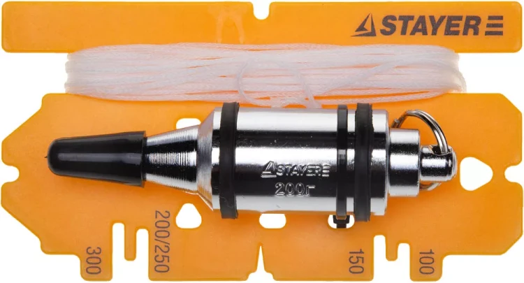 Отвес STAYER "PROFI" строительный со шнуром, с противоударными ободками, 600 г 06352-60 купить в Ижевске