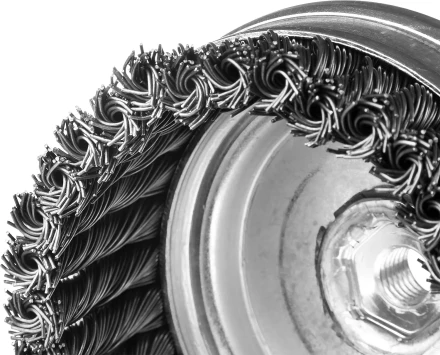 ЗУБР &quot;ПРОФЕССИОНАЛ&quot;. Щетка чашечная для УШМ, плетеные пучки стальной проволоки 0,5мм, 120ммхМ14 35275-120_z02 купить в Ижевске