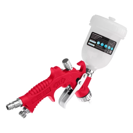 Краскораспылитель HVLP пневмат. с верхним бачком V= 0,1 л, сопло диаметром 0.8 мм// Matrix 57325 купить в Ижевске