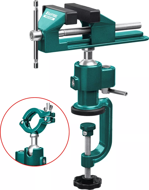 Тиски KRAFTOOL PRECISION шарнирно-поворотные 32711-75 купить в Ижевске