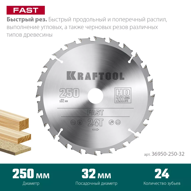 Диск пильный FAST, повышенный ресурс 36950-250-32 купить в Ижевске