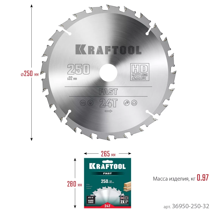 Диск пильный FAST, повышенный ресурс 36950-250-32 купить в Ижевске