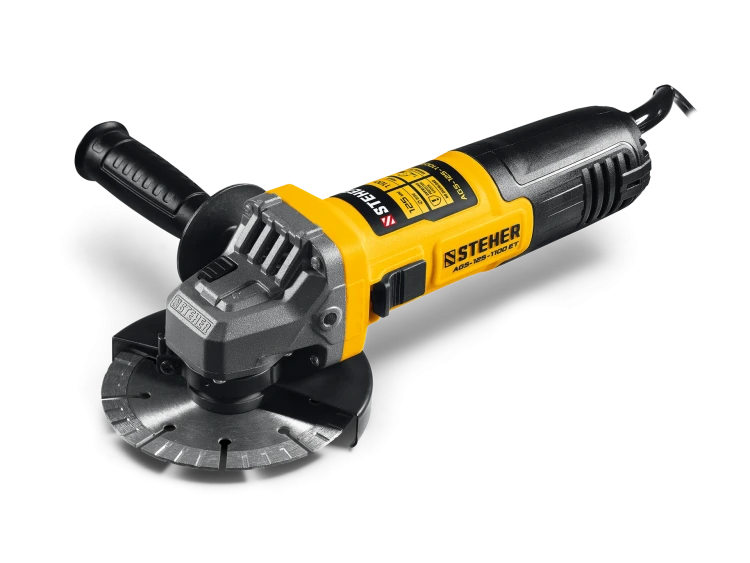 STEHER d 125 мм, 1100 Вт, УШМ c регулировкой оборотов (AGS-125-1100 ET) купить в Ижевске