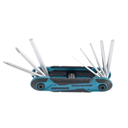 Набор ключей имбусовых универсальный PH SL HEX CrV складные 8 шт Gross 16414 купить в Ижевске