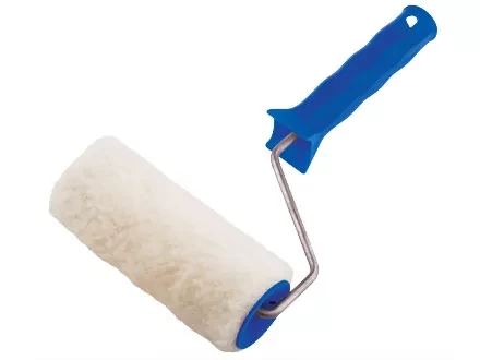 Валик из искусственного меха с ручкой 200 мм ворс 15 мм D - 48 мм полиэстер  СИБРТЕХ 80113 купить в Ижевске