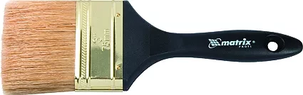 Кисть плоская &quot;Профи&quot; 1&quot; натуральная щетина пластмассовая ручка  MATRIX 83160 купить в Ижевске