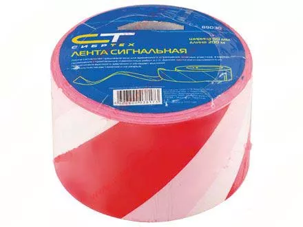 Лента сигнальная 50 мм х 200 м СИБРТЕХ 89030 купить в Ижевске