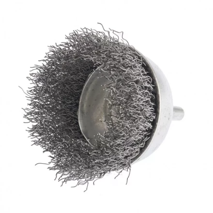 Щетка для дрели, 50 мм, &quot;чашка&quot; со шпилькой, витая проволока 0.3 мм Сибртех 744757 купить в Ижевске