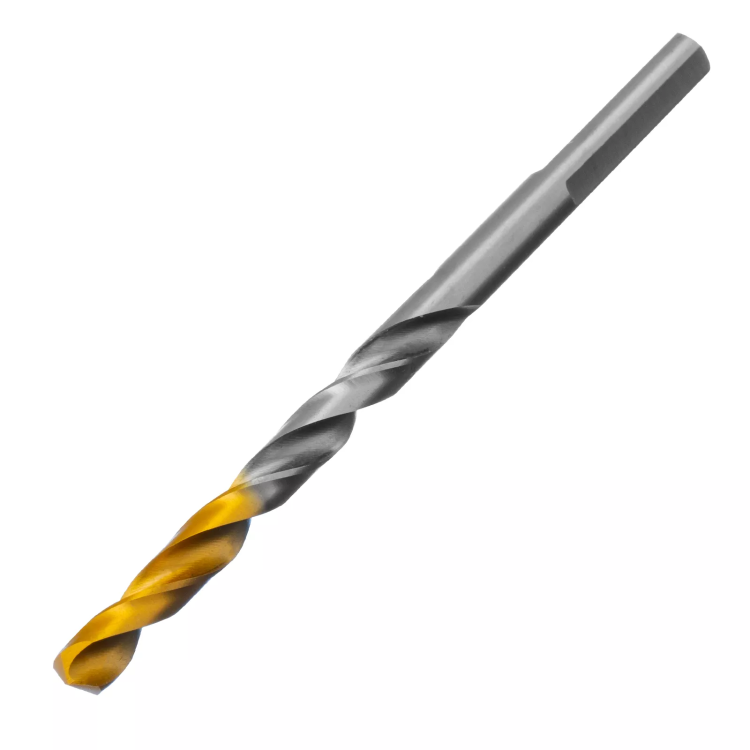 Сверло спиральное по металлу Denzel 5 x 86 мм, Р6М5, Golden Tip, 718233 купить в Ижевске