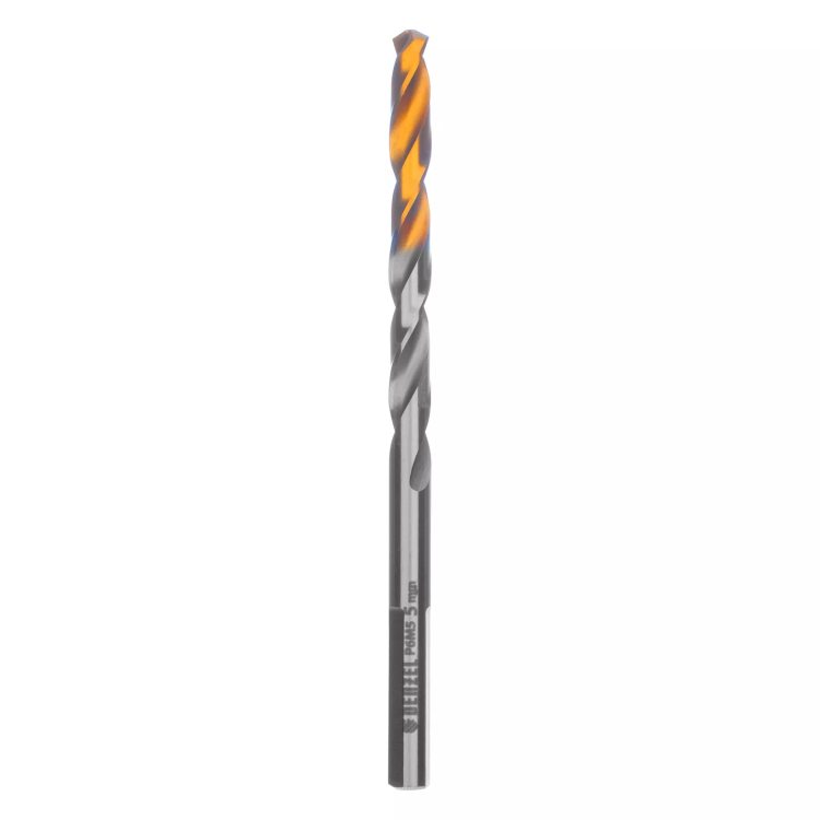 Сверло спиральное по металлу Denzel 5 x 86 мм, Р6М5, Golden Tip, 718233 купить в Ижевске