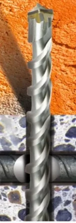 Бур SDS-plus по бетону с арматурой AX  6х110мм  Кратон 1 02 05 001 купить в Ижевске