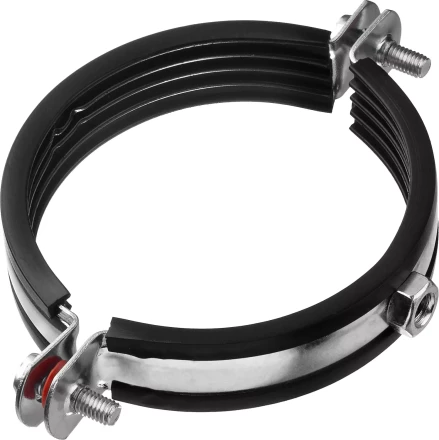 Хомут трубный с гайкой, оцинкованный, 3&quot;, 6шт, ЗУБР Мастер 37850-87-94 37850-87-94 купить в Ижевске