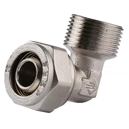 Уголок ЗУБР с наружной резьбой, цанга-штуцер, 1/2&quot;х16х2,0 мм, никель 51409-16-1/2 купить в Ижевске