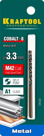 Сверла по металлу HSS-Co Оберон 29656-3.3 купить в Ижевске