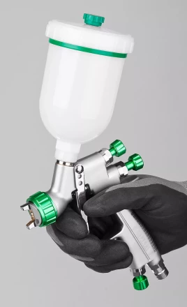 Краскопульт пневматический KRAFTOOL "PRO" Jeta 3000 mini, HVLP, c верхним бачком, 0,8мм 06561-0.8 купить в Ижевске