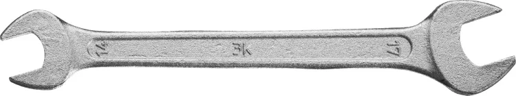 Ключ рожковый гаечный ЗУБР "СТАНДАРТ", оцинкованный, 14х17мм 27115-14-17 купить в Ижевске