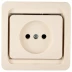 Розетка СВЕТОЗАР &quot;ГАММА&quot; одинарная, цвет бежевый, 16А/~250В SV-54100-B купить в Ижевске