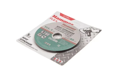 Круг отрезной HAMMER 115x1x22 упак. 5 шт. купить в Ижевске