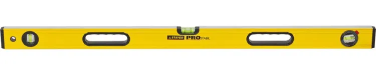 Уровень STAYER "PROFI" PROSTABIL профессион коробчатый, усилен, 2 фрезер поверх, 3 ампулы (1 поворотная), ручки, 100 см 3471-100_z01 купить в Ижевске