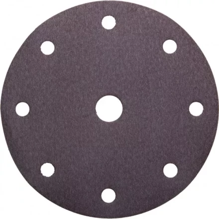 Круг шлифовальный URAGAN &quot;Универсальный водостойкий с покрытием стеарата цинка&quot; на липучке, 9 отв., P240, 150мм, 50шт 907-44114-240-50 купить в Ижевске