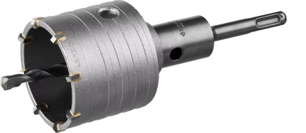 Коронка ЗУБР буровая, коническая посадка центрирующего сверла, SDS-Plus хвостовик, в сборе, 68мм 2918-68_z01 купить в Ижевске