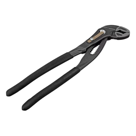 Клещи переставные Denzel 17906, кнопочный механизм, обливные рукоятки, 250 мм купить в Ижевске