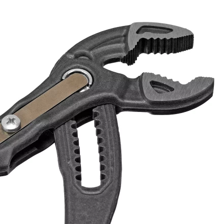 Клещи переставные Denzel 17906, кнопочный механизм, обливные рукоятки, 250 мм купить в Ижевске