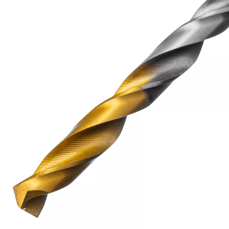 Сверло спиральное по металлу Denzel 5,5 x 93 мм, Р6М5, Golden Tip 718234 купить в Ижевске