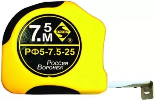 Рулетка 7,5м Велюр c 2-мя фиксаторами Энкор 10103 купить в Ижевске