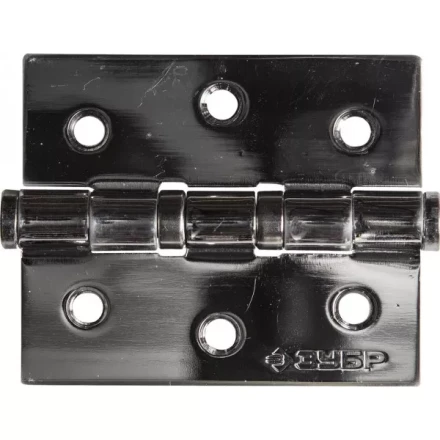 Петля универсальная ЗУБР &quot;ЭКСПЕРТ&quot;, 2 подшипника, цвет хром (CP), с крепежом, 75х63х2,5мм, 2 шт 37601-075-2 купить в Ижевске