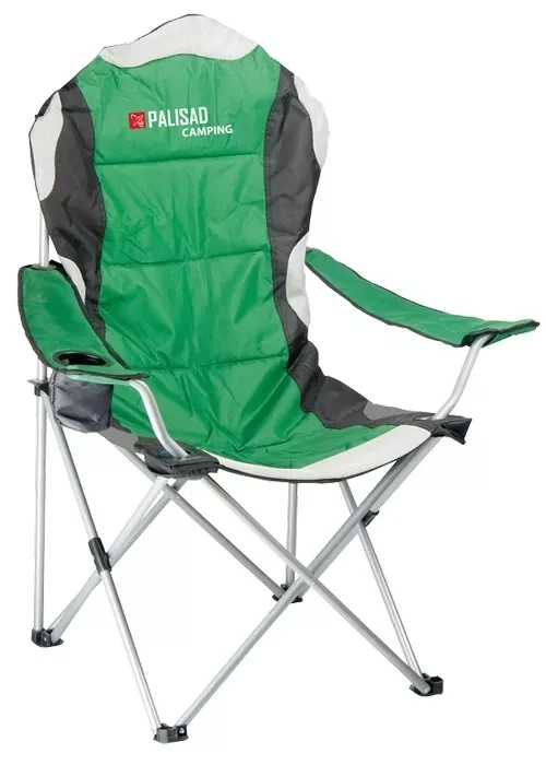 Кресло складное с подлокотниками и подстаканником 60х60х110/92 см PALISAD Camping 69592 купить в Ижевске