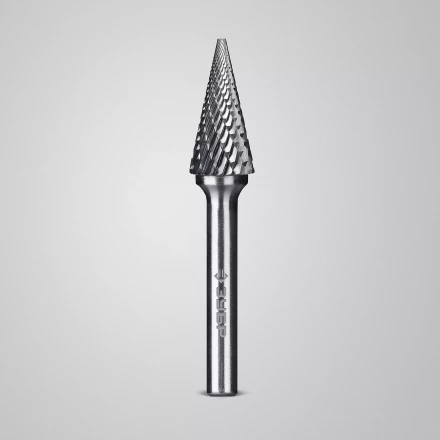 Зубр Твердосплавная борфреза M - конус с острым углом, 12 х 25 мм, угол 25° (28811-12-25) купить в Ижевске