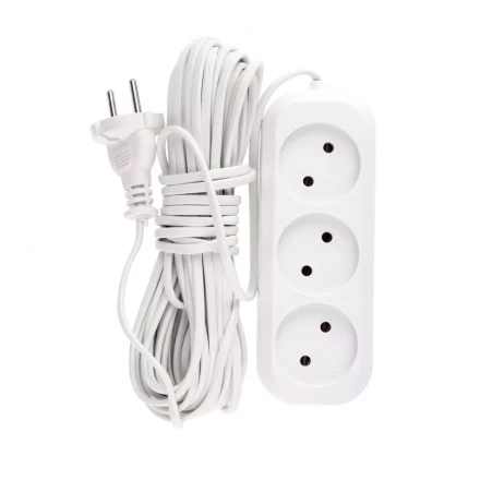 Удлинитель бытовой без заземления 10 м 3 розетки 6 А серия УХ6 Denzel 95929 купить в Ижевске