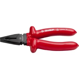 Плоскогубцы ЗУБР "МАСТЕР" "ЭЛЕКТРИК" комбинированные, диэлектрические, высоковольтные до ~1000В, 180мм 2214-1-18_z02