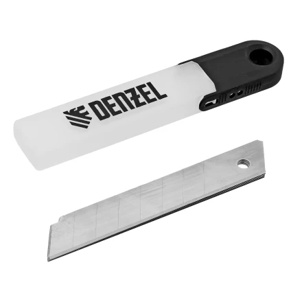 Лезвия, 18 мм, нерж. сталь 440, 0,5 мм, 5 штук// Denzel 79307 купить в Ижевске