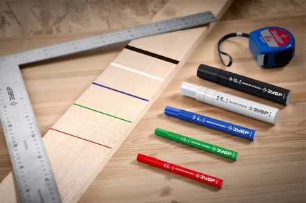 ЗУБР МК-200 белый, 1 мм маркер-краска (06326-8) купить в Ижевске