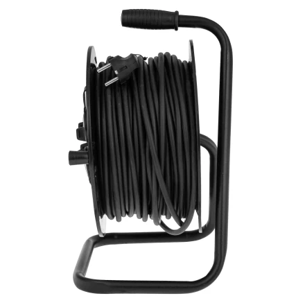 Удлинитель силовой на кабельной катушке, ПВС, 50 м, 4 розетки с крышкой, IP44, 16А, УХз16, Россия Сибртех 96048 купить в Ижевске