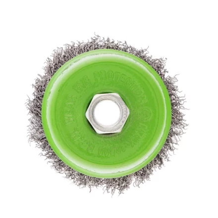 Щетка для УШМ, 75 мм, М14, &quot;чашка&quot;, витая проволока 0.3 мм Сибртех 746047 купить в Ижевске