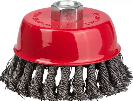 STAYER &quot;PROFESSIONAL&quot;. Щетка чашечная для УШМ, жгутированная стальная проволока 0,5мм, 65ммхМ14 35128-065_z01 купить в Ижевске